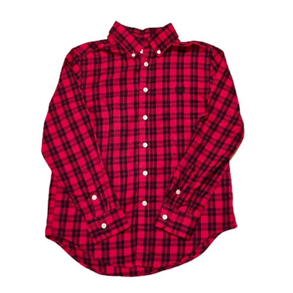 Boy’s Chaps Plaid Button Down Shirt